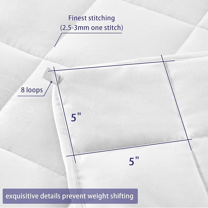 yescool Weighted Blanket for Adults Cooling Heavy Blanket for Sleeping Perfect - Image 4