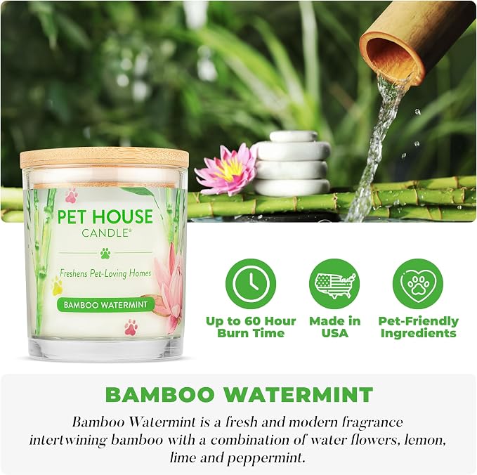 Pet House Candles, Clean Burning, Long Lasting Scented Pet Odor Candles - Image 2