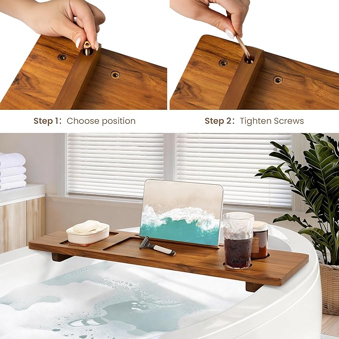 Teak Bathtub Tray - Image 7