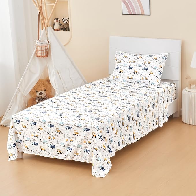 lasoftan Kids Sheet Set Full Size, Boys Full Sheet Set - Image 6
