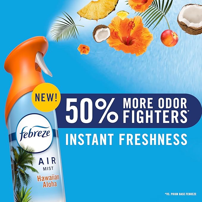 Febreze Air Mist, Air Freshener, Odor Fighting Room Spray, Deodorizer - Image 2
