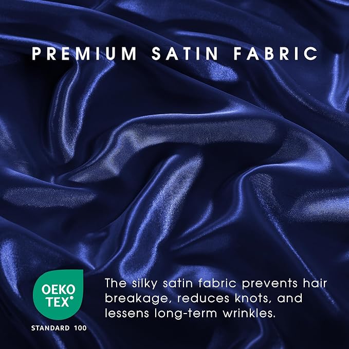 FreshCulture Satin Sheets Twin Size Bed Set - Image 5