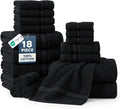 LANE LINEN Bath Towel Set of 18 – Premium 100% Cotton, 6 Bath, 6 Hand & 6 by LaneLinen