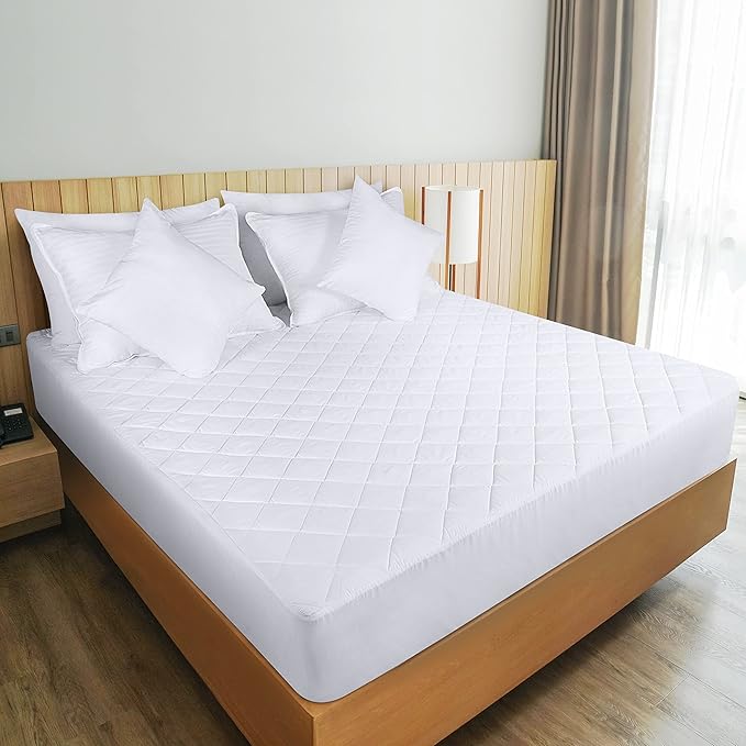 Utopia Bedding Quilted Fitted Mattress Pad, Twin XL Size, Elastic Fitted - Image 5