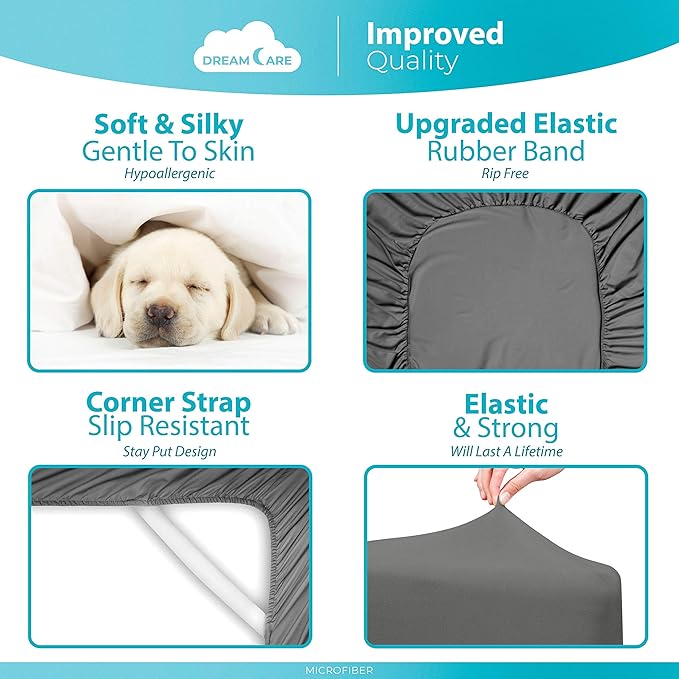 DREAMCARE King Fitted Sheet Only - Image 6