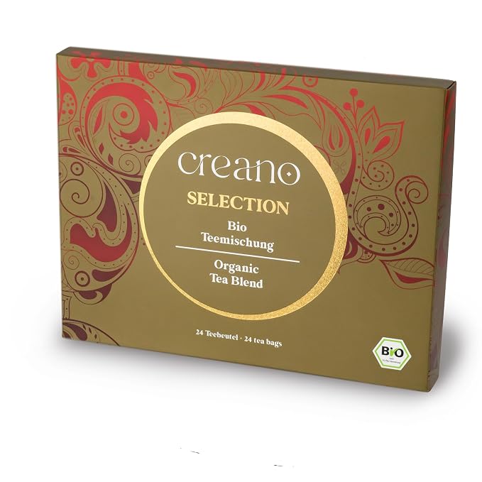 Creano Organic Tea Gift Set – 24 Organic Tea Bags in 6 Dreamy Varieties – 48 g* - Image 5