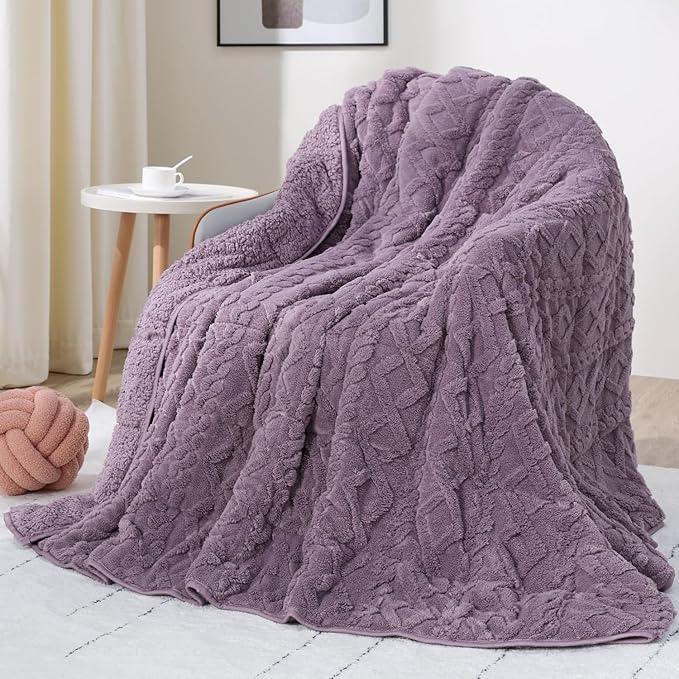 Drewin 15 lbs Weighted Blanket Queen Size, 60 x 80 inches, Dual Sided Soft by Home