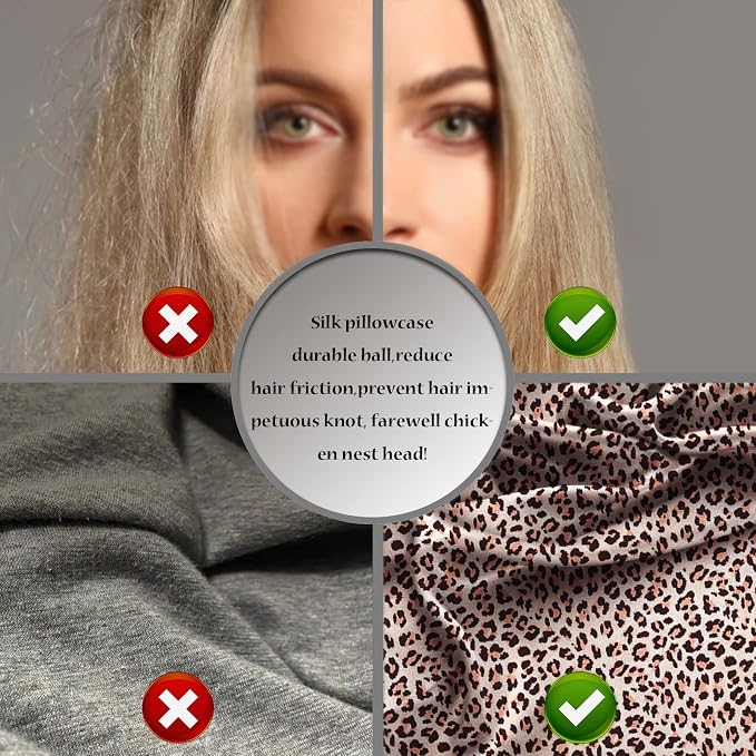 Mulberry Silk Pillowcase for Hair and Skin King Size Leopard Print Silk Pillow - Image 4