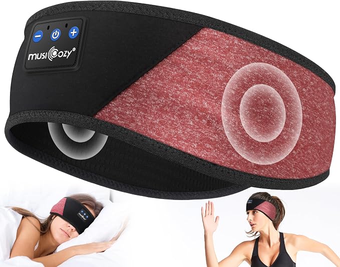 MUSICOZY Sleep Headphones Bluetooth 5.4 Headband, Wireless Earphones Music by MUSICOZY