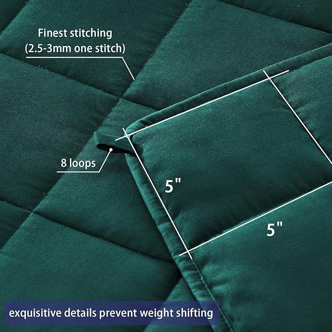 King Size Weighted Blanket for Adults Cooling Heavy Blanket for Sleeping - Image 6