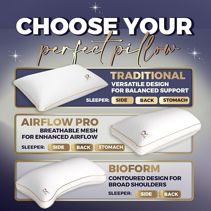Royal Therapy Queen Memory Foam Pillow–Shredded Memory Foam Pillow - Image 6