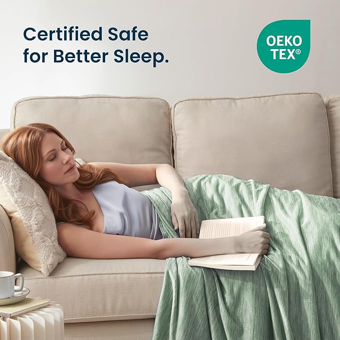 SLEEP ZONE Cooling Blanket for Hot Sleepers, Summer Blanket Queen Size - Image 5