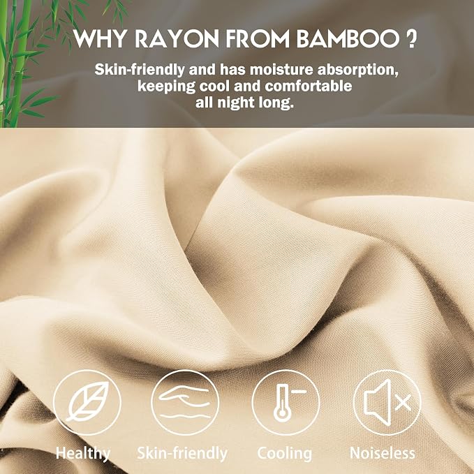 Pillowcases King Size 2 Pack, Cooling Viscose from Bamboo Pillow Cases - Image 2