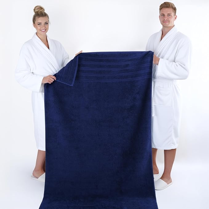 American Soft Linen 35x70 Jumbo Large Bath Towel, 600 GSM 100% Cotton Turkish - Image 5