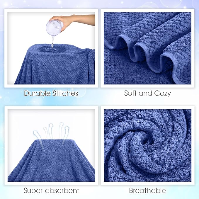 Peryiter Oversized Bath Towels Set of 6 - Image 4