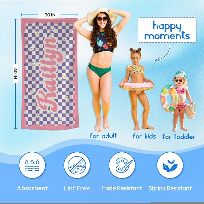JML Personalized Beach Towel - Image 3
