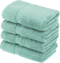 SUPERIOR Egyptian Cotton Pile Hand Towel Set of 4, Ultra Soft Luxury Towels by SUPERIOR