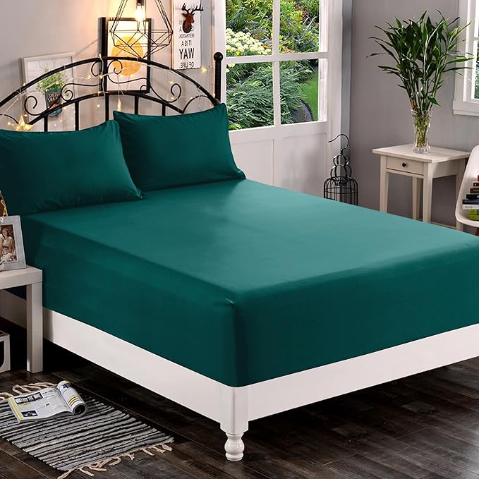 Elegant Comfort 1500 Premium Quality Fitted Sheet Ultra Soft 18-24 Inch Extra - Image 2