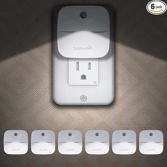 LuxLumin LED Night Lights Plug into Wall by LuxLumin