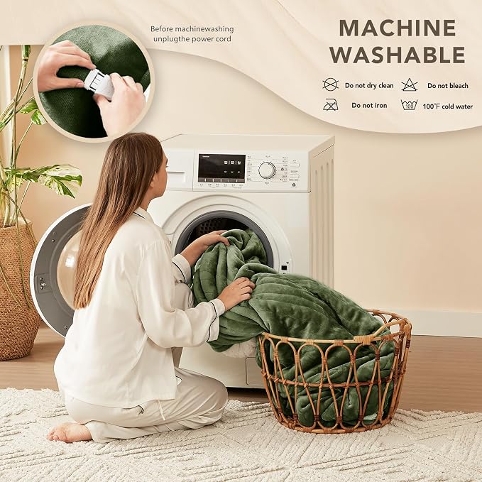Homemate Electric Heated Blanket Full - Image 7
