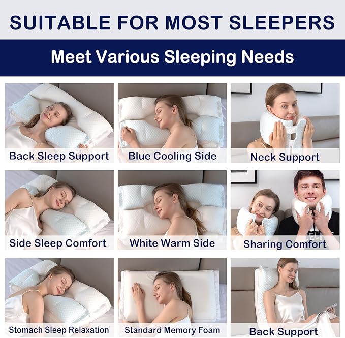 Memory Foam Bed Pillow，Adaptive Pillows - Image 4