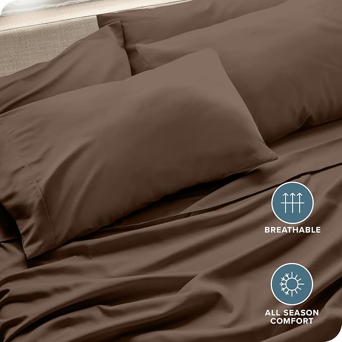 Bare Home Microfiber 4 Pack Standard/Queen Pillowcases - Image 5