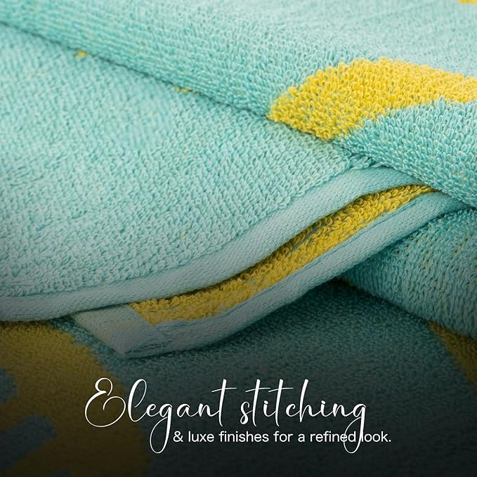 CASA COPENHAGEN Miami Towel 2Pcs Fish Teal - Image 3