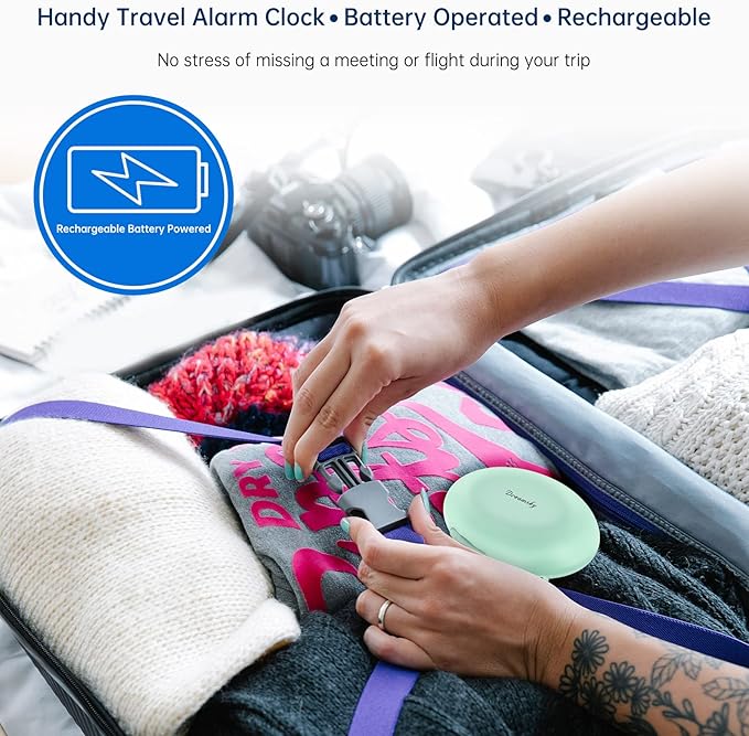 DreamSky Vibrating Alarm Clock for Heavy Sleepers - Image 4