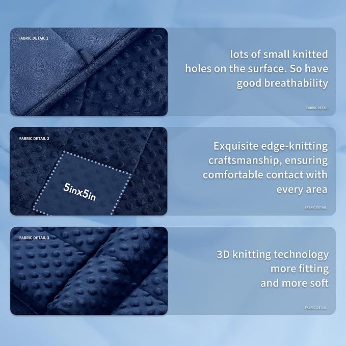 Topcee Weighted Blanket for Adults, Minky Dots Heavy Blanket for 190-210lbs - Image 6