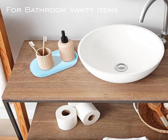 Blue Small Tray, 3 Pack Oval Tray - Image 2