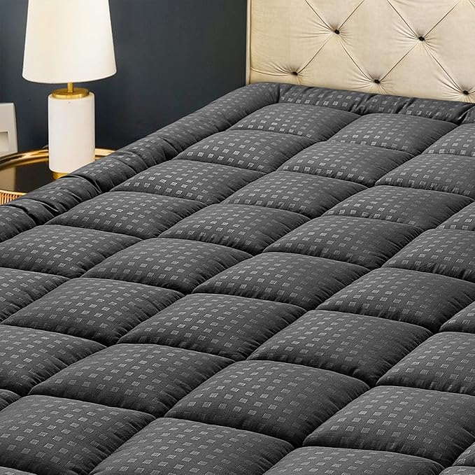 HYLEORY Twin XL Mattress Pad Quilted Fitted Mattress Protector Cooling Pillow by HYLEORY-YourBeddingExpert