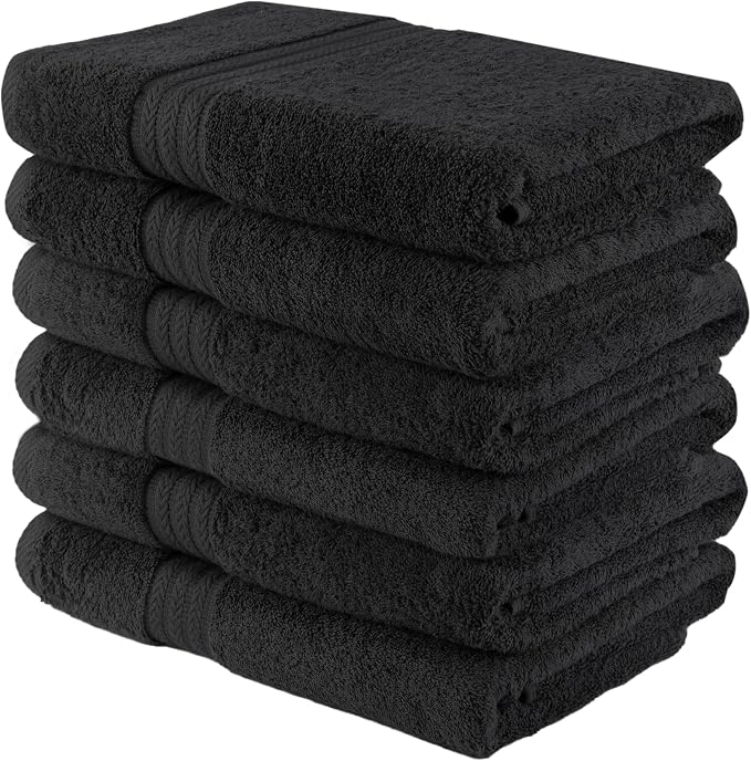 HERCULEAN Large Bath Towels 24 x 50 Pack of 6 | Quick Dry and Highly Absorbent - Image 7