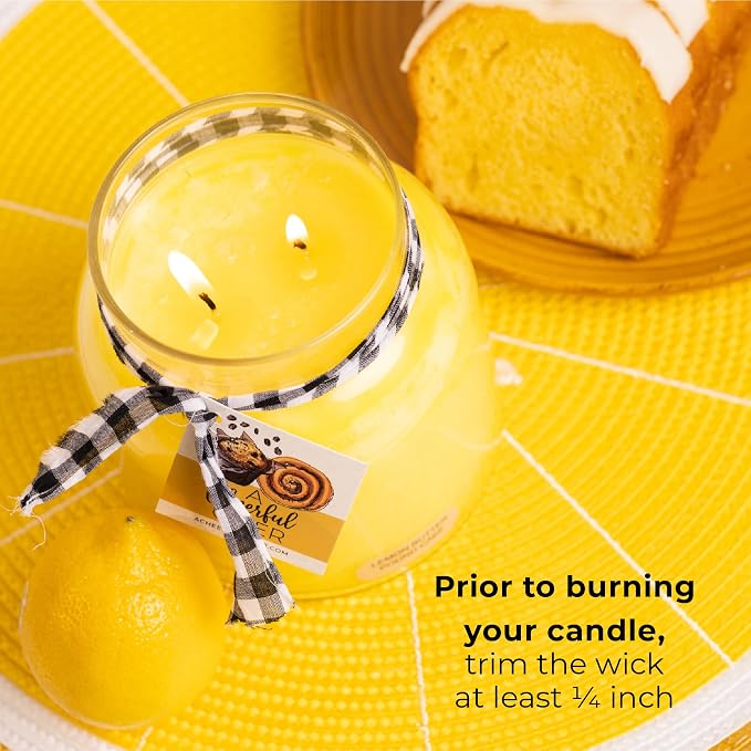 A Cheerful Giver — Lemon Butter Pound Cake - 34oz Papa Scented Candle Jar - - Image 7