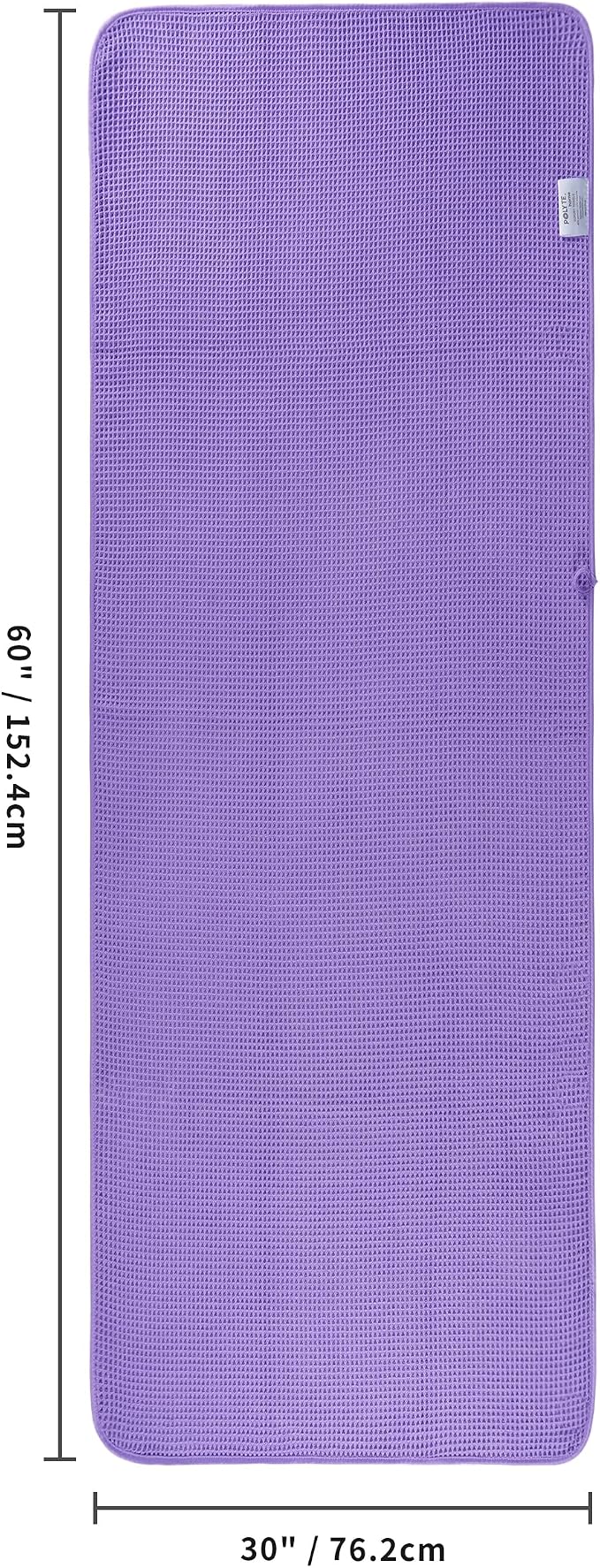 POLYTE 430 GSM Microfiber Oversize Quick Dry Lint Free Bath Towel, 60 x 30 in - Image 3