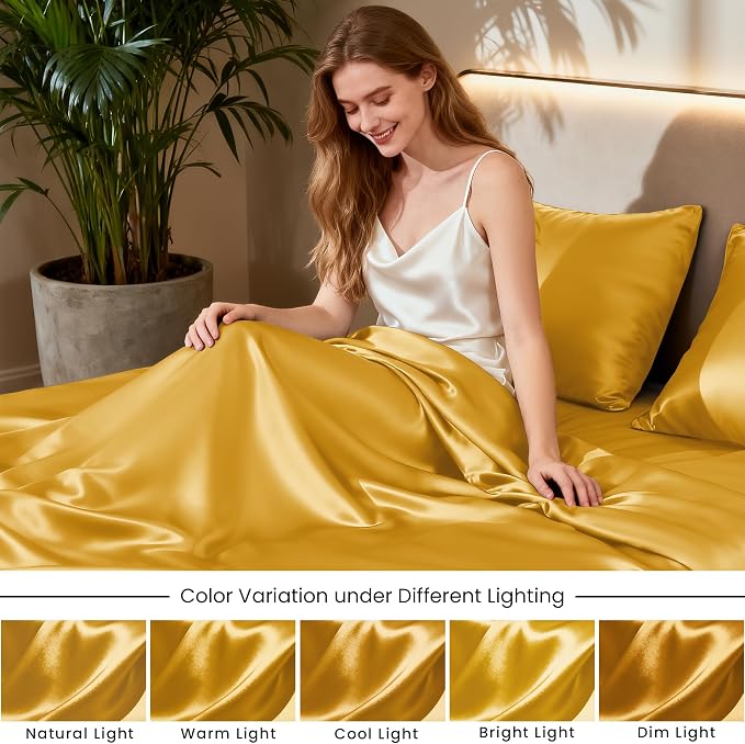 Love's cabin Satin Queen Sheets Set - Image 7