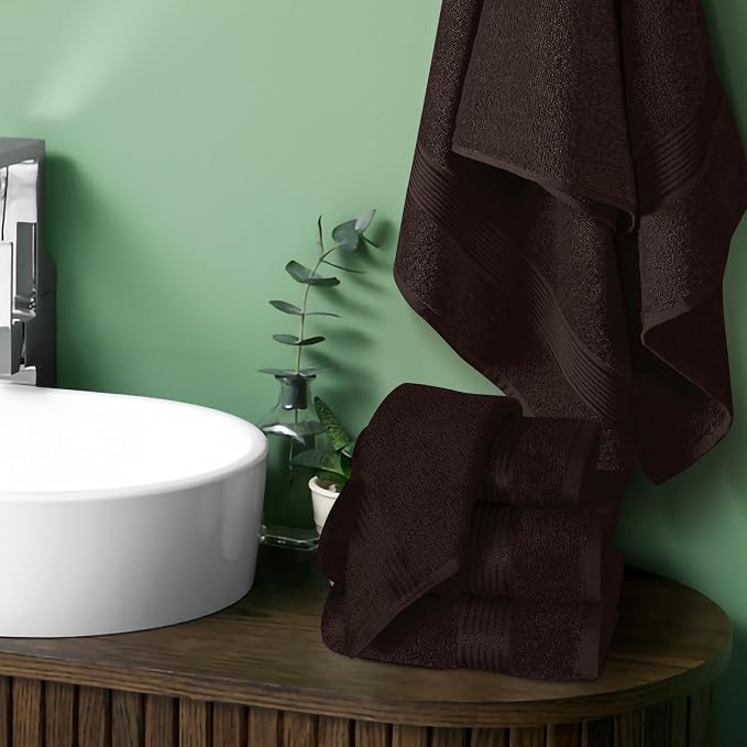 Elvana Home Ultra Soft 6 Pack Cotton Towel Set, Contains 2 Bath Towels 28x55 - Image 3