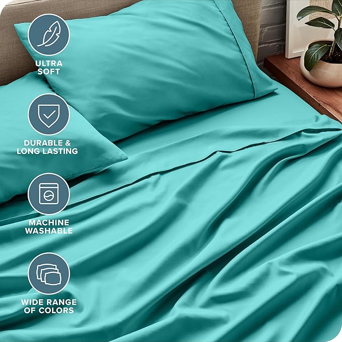 Bare Home Split Head Flex King Sheet Set - Image 5