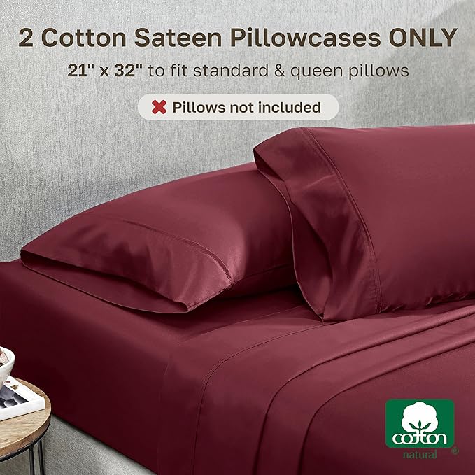 California Design Den Standard Queen Size Pillowcase Set - Image 3