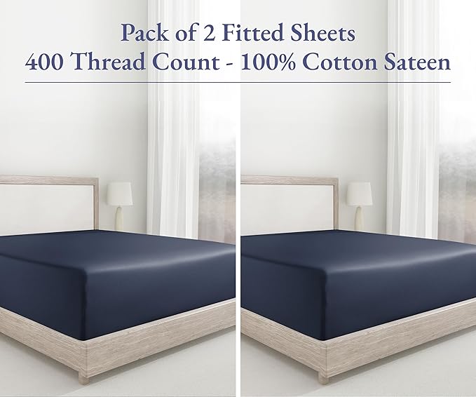California Design Den 2-Pack King Fitted Sheets Only - Image 4