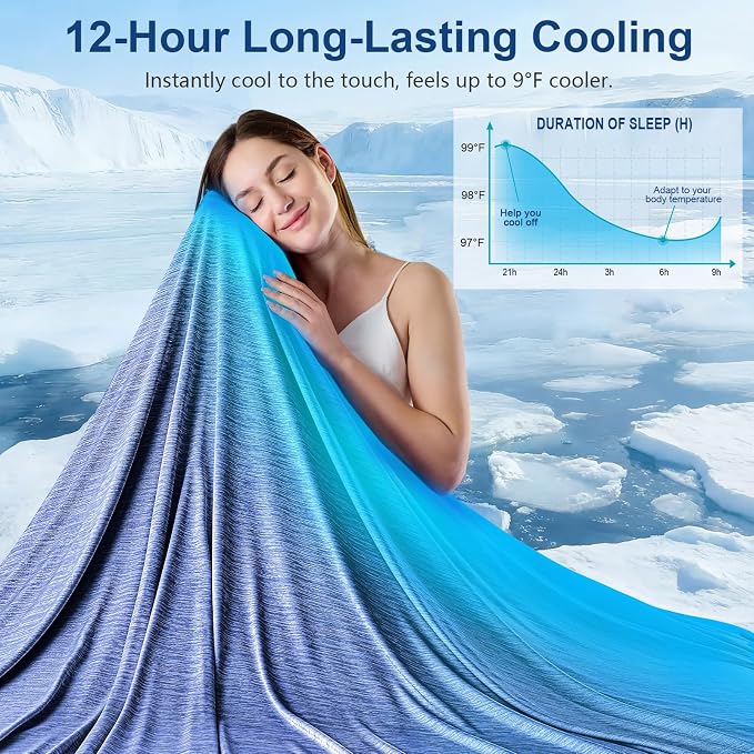 KMUSET Cooling Blanket Twin XL, Double Sided Summer Cooling Blankets - Image 2