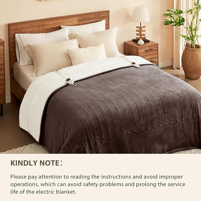 Homemate Electric Heated Blanket Twin - Image 8
