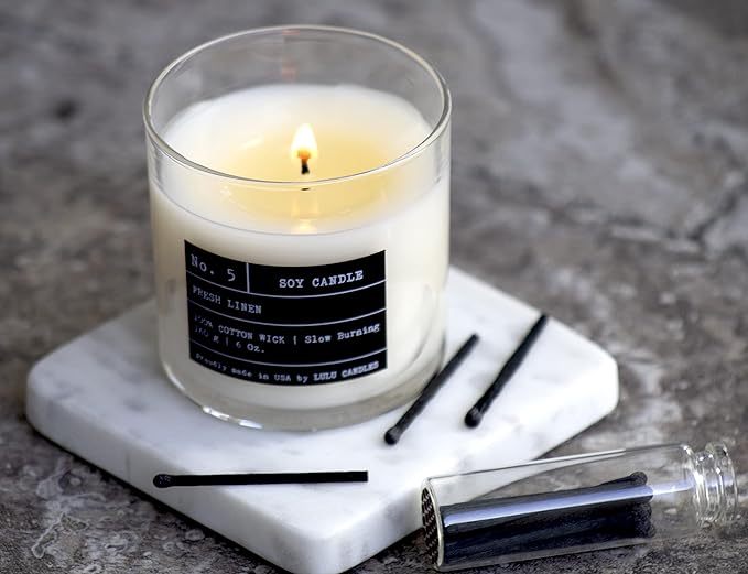 Lulu Candles | Lemon Biscotti | Luxury Scented Soy Jar Candle | Hand Poured in - Image 3