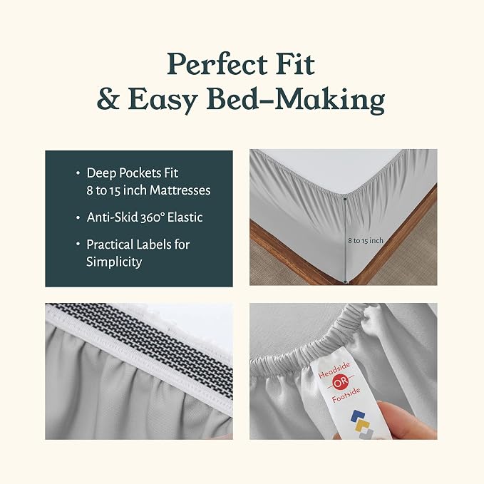 California Design Den 2-Pack Full Size Bed Sheets Set - Image 5