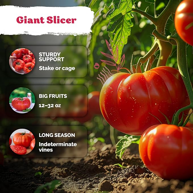 KVITER 325 Giant Beefsteak Tomatoes Seeds – Beef Steak Tomato Seed Packets - Image 4