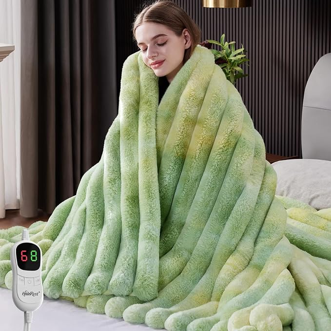 Heated Throw Blanket, Faux Fur Cozy Heating Blanket by Unknown