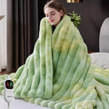 Heated Throw Blanket, Faux Fur Cozy Heating Blanket by Unknown