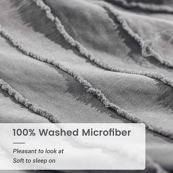 NEXHOME PRO Duvet Cover Queen, Soft and Lightweight 100% Washed Microfiber - Image 4