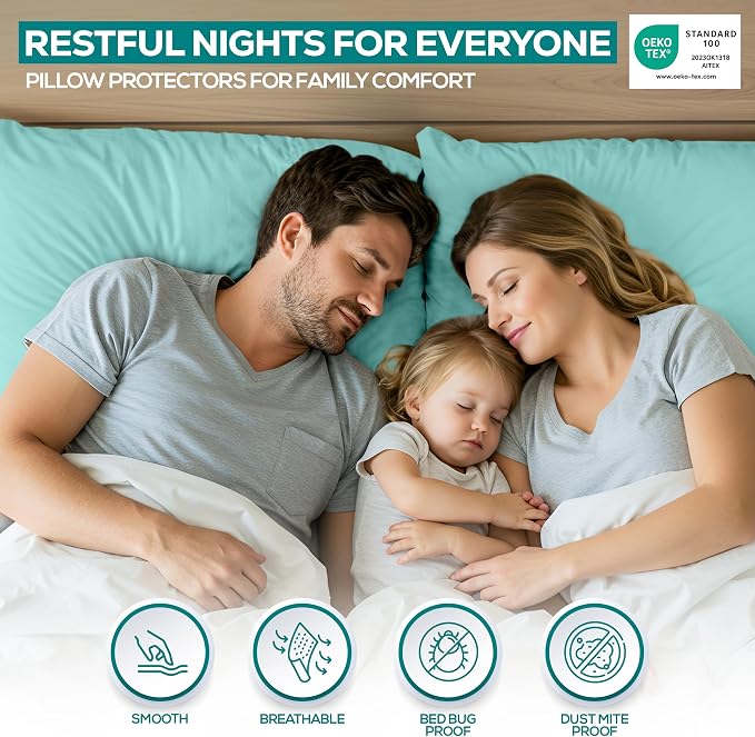 Utopia Bedding Premium 100% Waterproof Pillow Protectors - Image 5