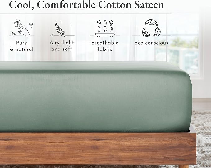 California Design Den XL Twin Fitted Sheet Only, No Pop-Off Elastic, Durable - Image 7