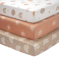 Baby Mini Crib Sheets Boy, Portable 38”x26” Pack and Play Sheets Fitted by FIEMOL